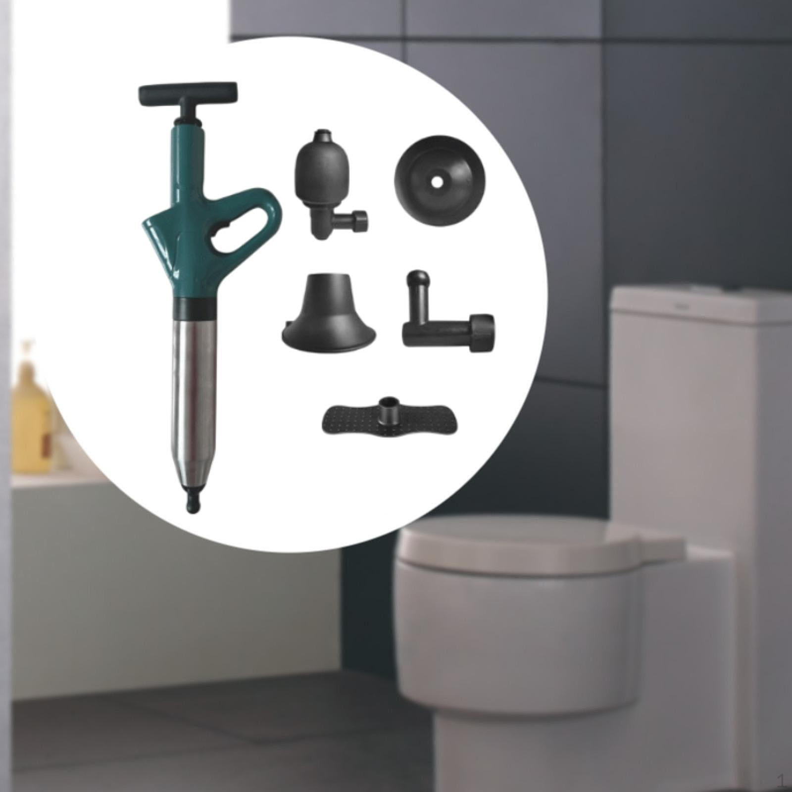 

Высоконапорный воздушный поршень для туалета, мощный, мощный инструмент для удаления засоров в сливе зелёный