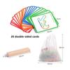 Kvalitní dřevěné kreativní tyčinky a kroužky Logická inteligentní hra Montessori Vzdělávací hračky pro rané dětství pro děti Dárek