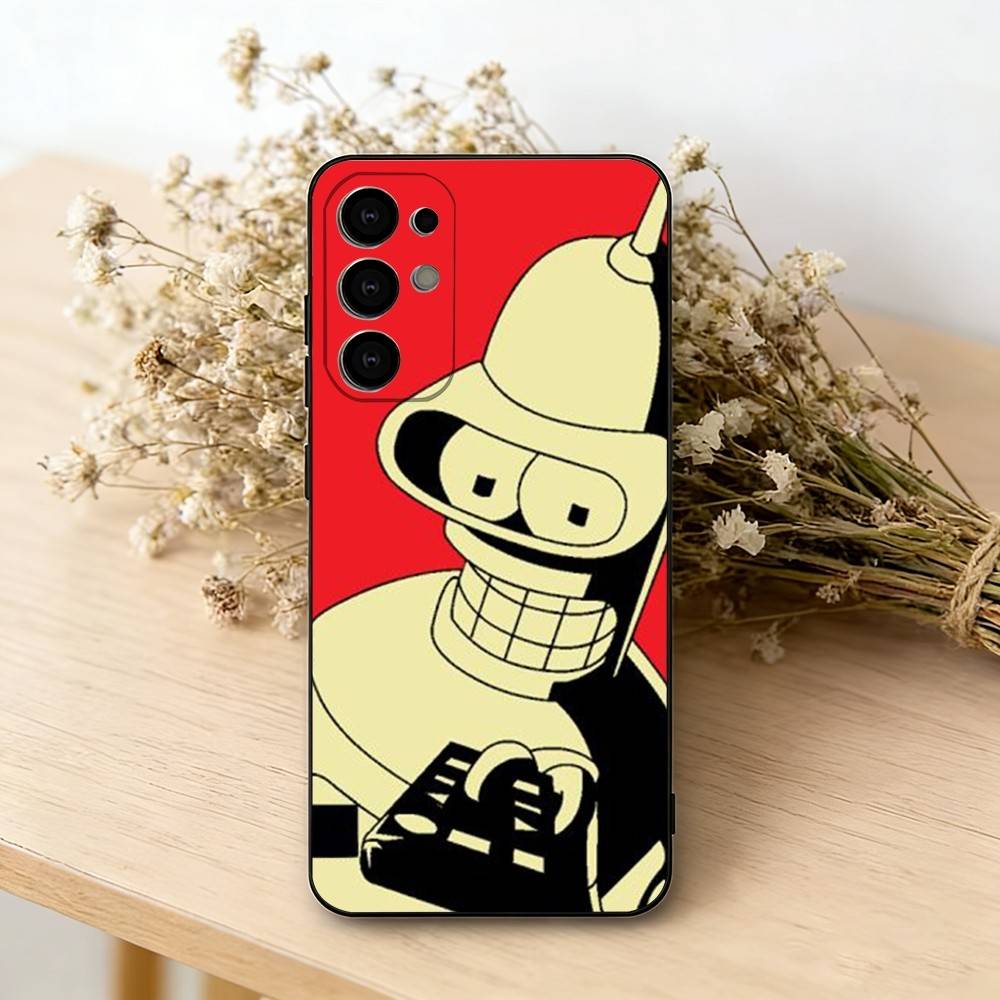 F-Futurama AnimE-e B-Bender  Phone Case For Samsung S25,S24,S21,S22,S23,S30,Ultra,S20,Plus,Fe,Soft Silicone Black Cover