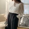 New ArrivalS Open Run Women S Winter blouSe Sheer pleatS
