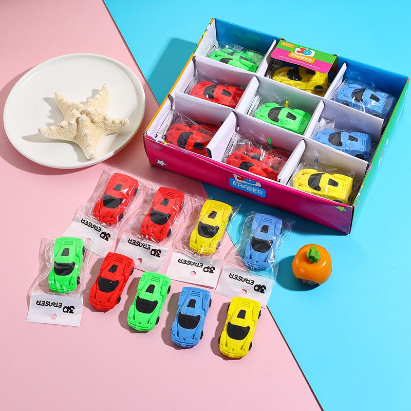 Detachable Small Car-Shaped Eraser for Primary School Students
