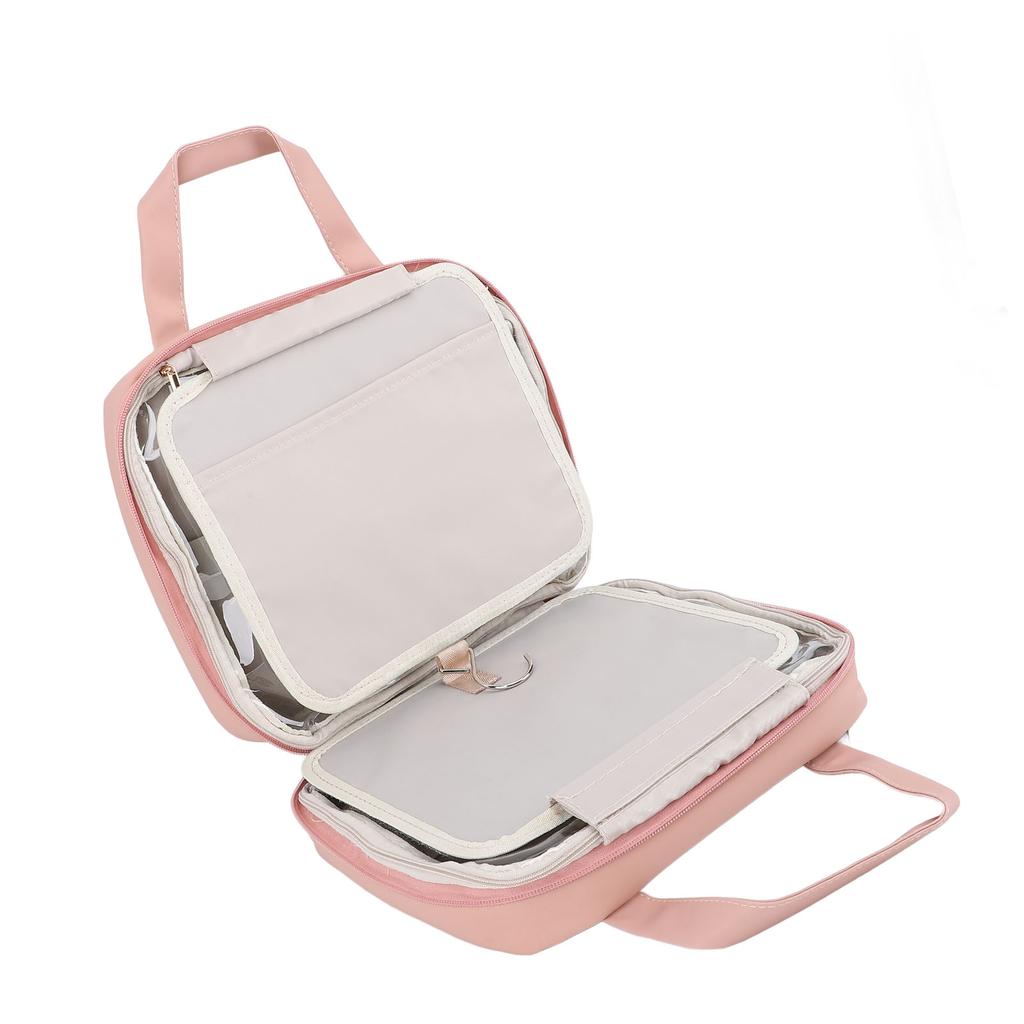Hanging Hook Travel Toiletry Bag Travel Makeup with Mirror Portable Travel Makeup Case for Travel