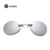 Rimless Retro Round Ultralight Clip-on Sunglasses - Matrix Morpheus Style