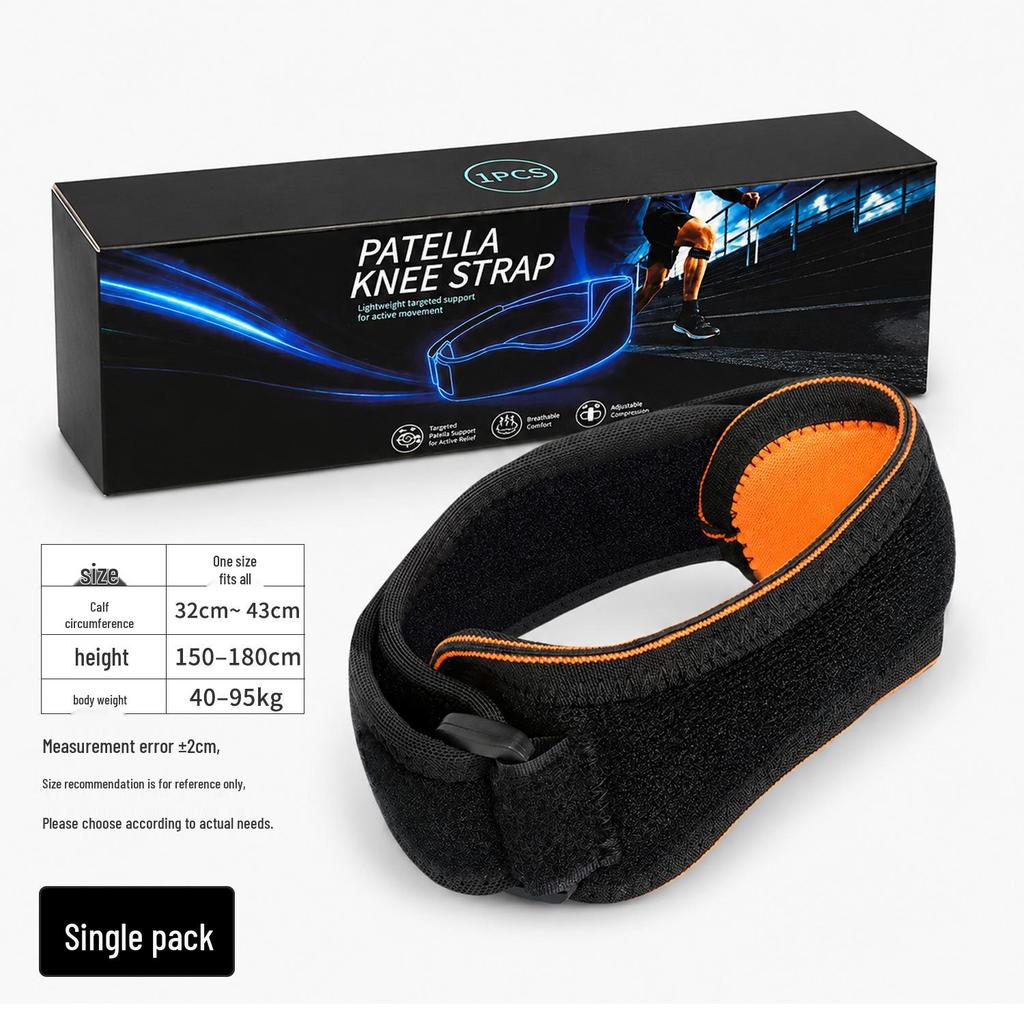 Men's & Women's Patella Strap Knee Brace for Basketball, Running, and Fitness - Compression Support for Injury and Meniscus Protection.