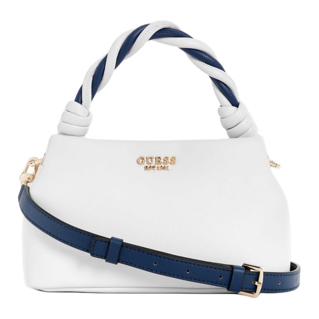 New GUESS Artificial Leather One Shoulder Handbag Women's White NG964911-WTV