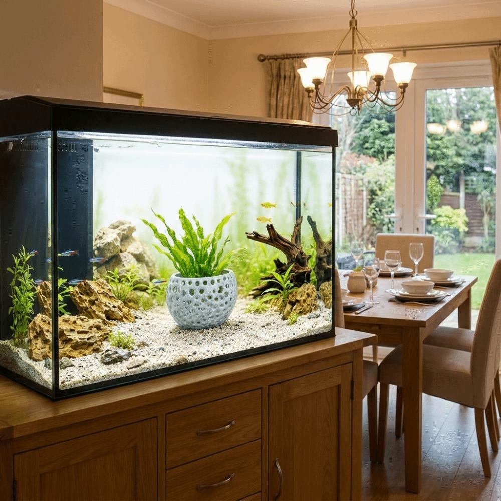 Porous Structure Fish Hiding Cave 3D Printed Shrimp Shelter Fish Tank Landscape