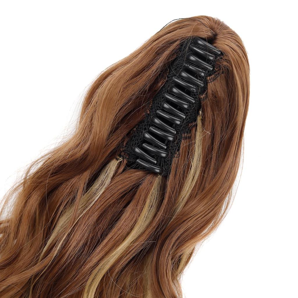 Claw Clip Ponytail Wig 80cm Long Wavy Synthetic Ponytail Extension 150g High Temperature Fiber Hairpieces for Women