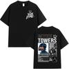 Rapper Myke Towers Graphic Print Tshirts Unisex Women Fashion Hip Hop Oversized ONeck T Shirt Comfort Cotton Short Sleeve Tshirt