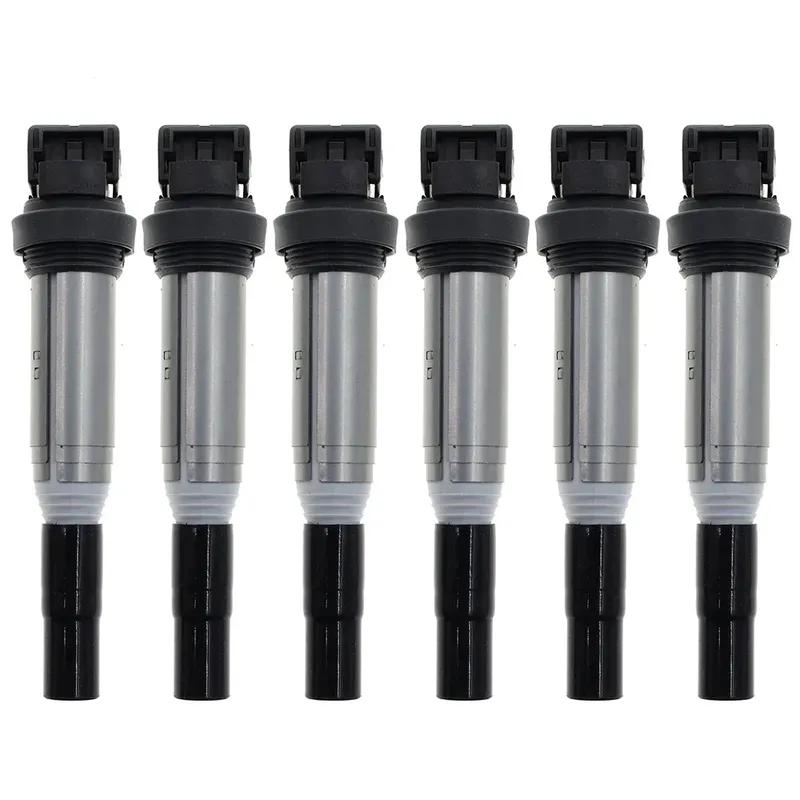 6 Ignition Coil For BMW 1 2 3 4 5 6 7 Series E81 E90 F30 E60 F10 F07 E84 E70 E71 F25 F46 Mini Cooper 12137594596 12138616153
