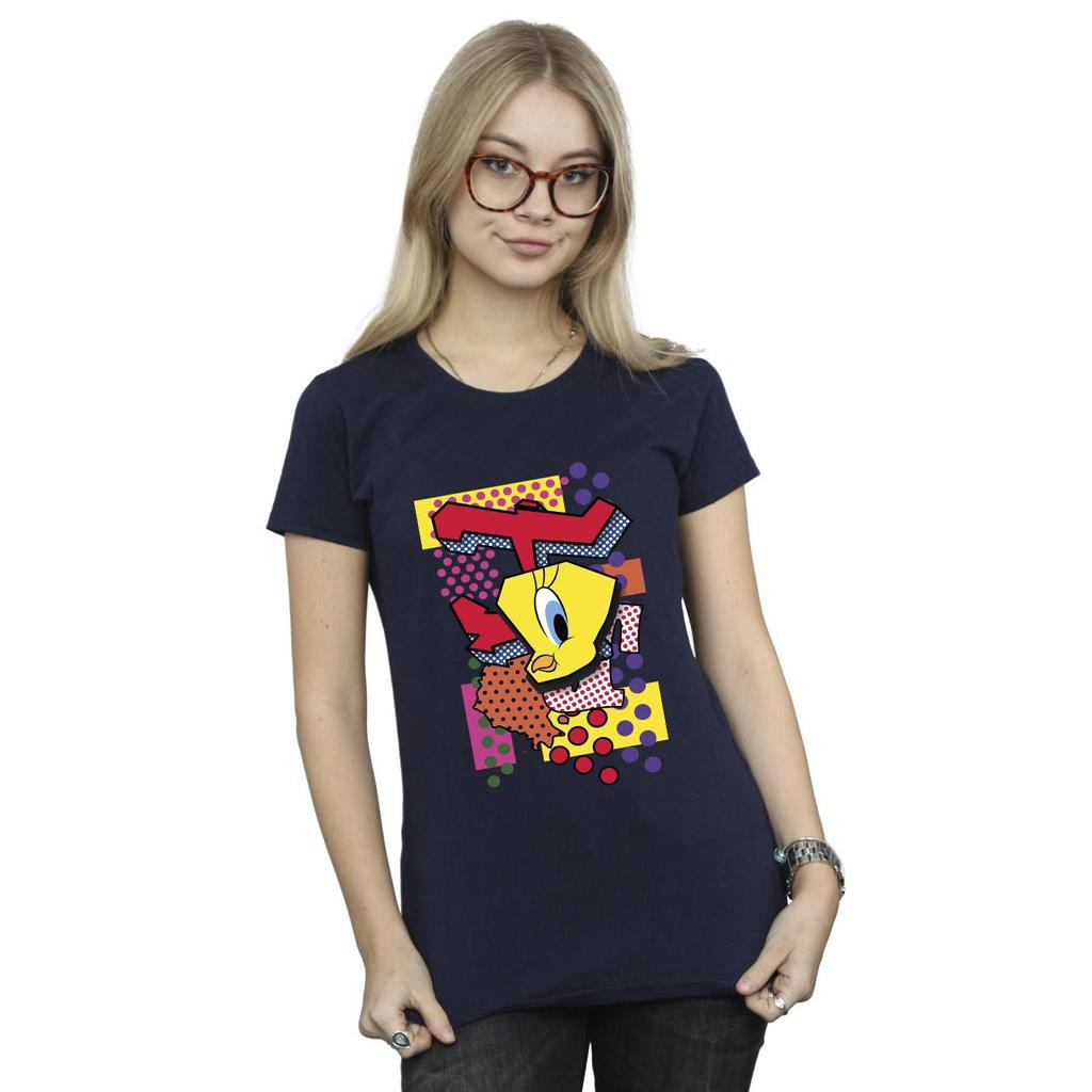 Looney Tunes Womens/Ladies Tweety Pop Art Cotton T-Shirt