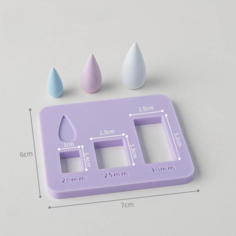 

Water Droplet Polymer Clay Mold, Geometric Earring & Pendant Shape for DIY Jewelry Making - High Precision Individual Mold