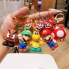 Super Mario Bros Keychain Anime Figure Toad Yoshi Decoration Backpack Pendant Accessories Kids Men Boy X-mas Halloween Gifts Toy
