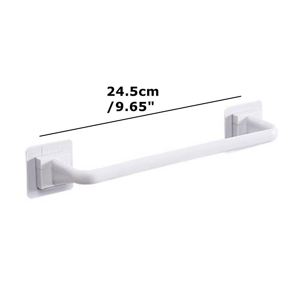 

Bathroom Towel Rack Holder Self Adhesive Storage Shelf Shoe Rack Without Drilling Kitchen Cabinet Dishcloth Rack Hanger Rod