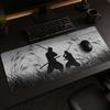 Mouse Pad Ink Samurai Duel Gamer Printon Demand Large HD Mousepad XXL MousePads Soft Carpet Office Accessories Table Mat