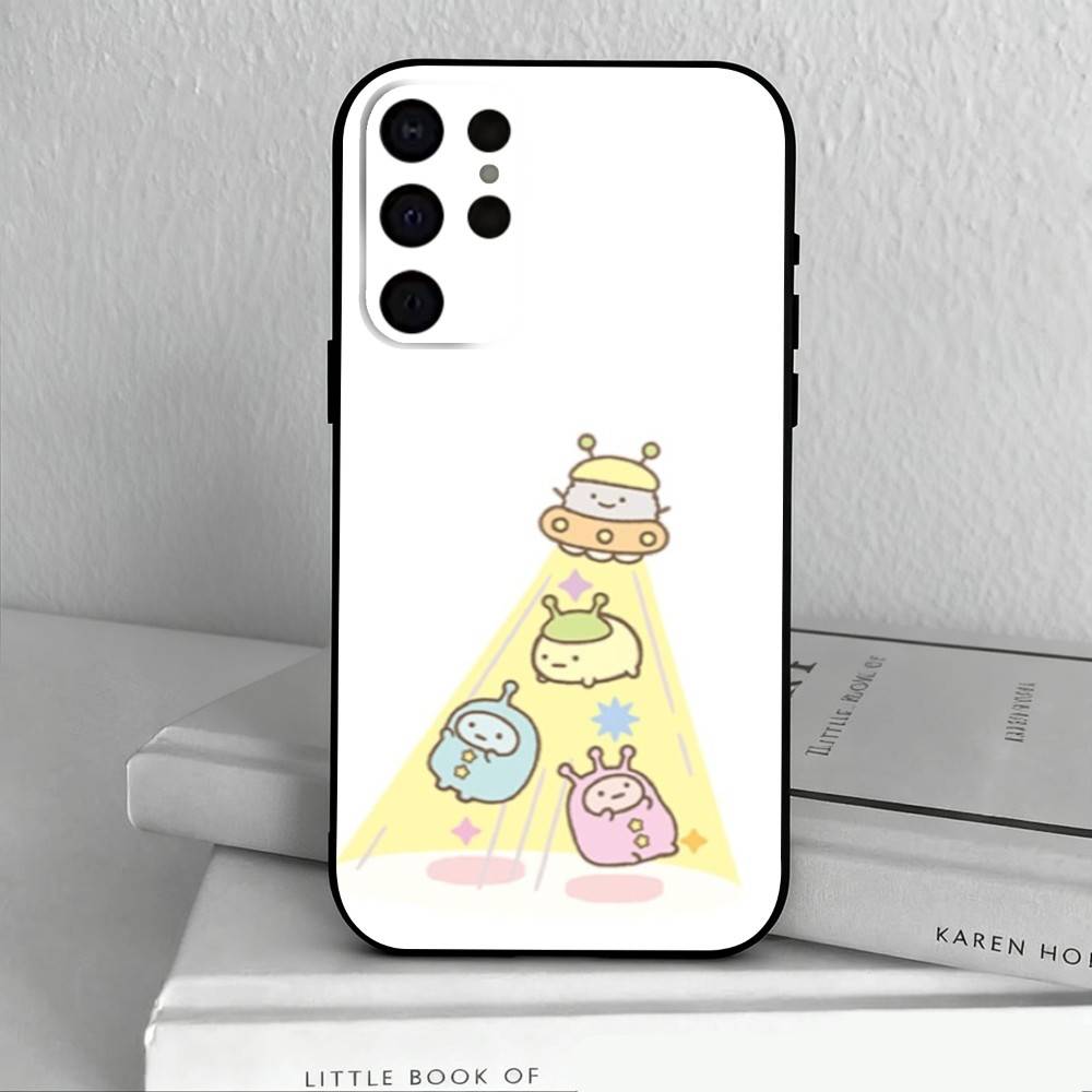S-Sumikko Anime G-Gurashi-I  Phone Case For Samsung S25,S24,S21,S22,S23,S30,Ultra,S20,Plus,Others Soft Black Cover