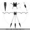 Fishing Rod Holder Tripod Height Aluminum Stable Rod for Outdoor Fishing Stand, Adjustable, Foldable, Alloy, Rack,