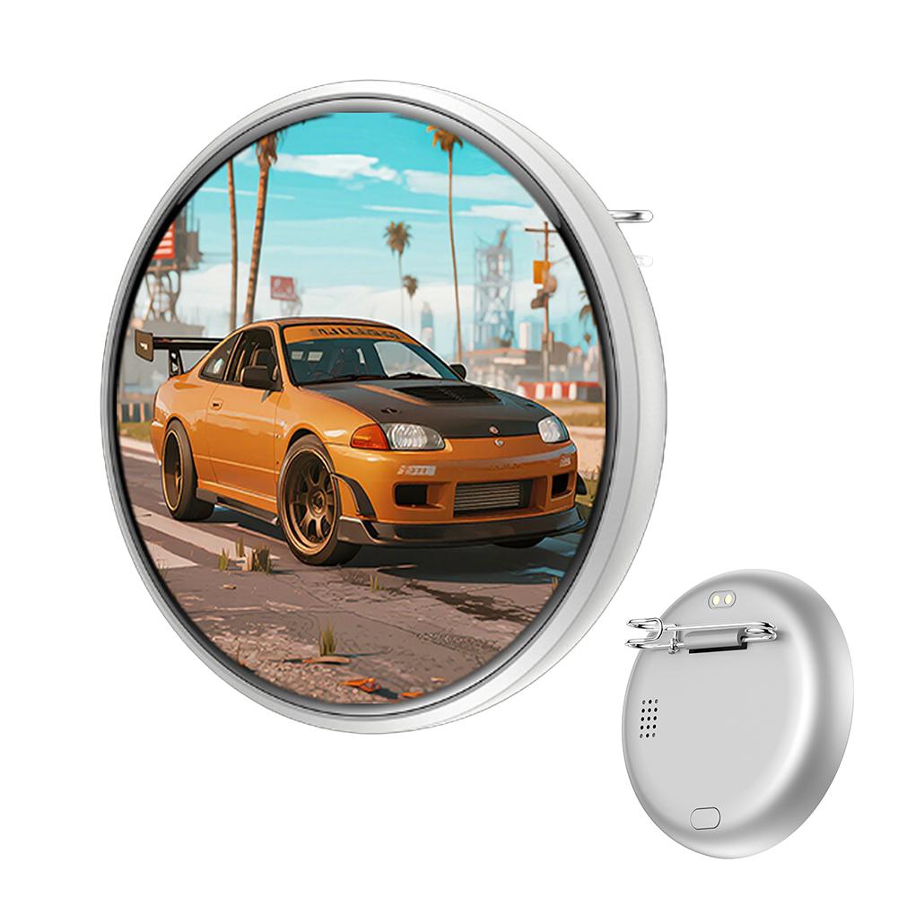 For Ebadge Electronic Bar 1.85-inch High-definition Large Screen Full Touch Popular Electronic Badge Trendy Play Guzi DIY