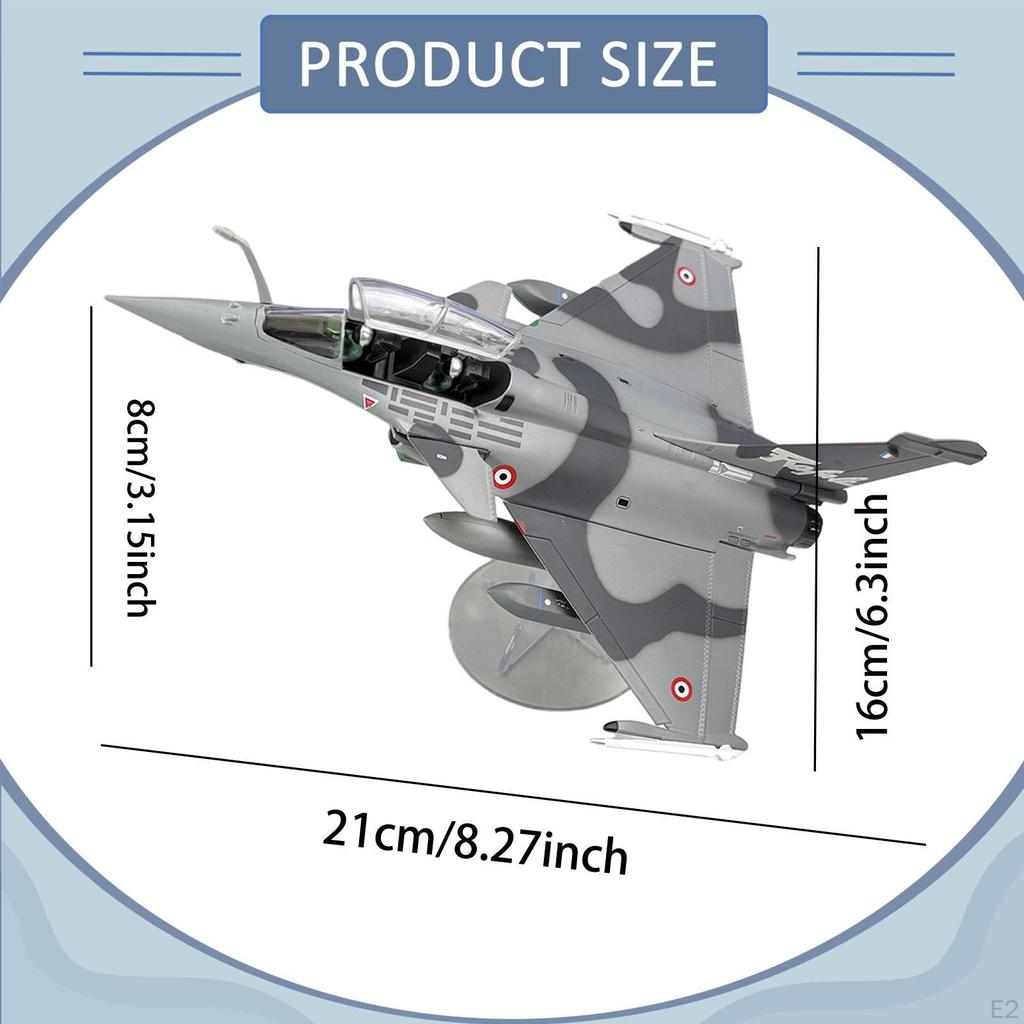 1:72 Französisches Kampfflugzeug Modell mit Display-Ständer Flugzeug Angriffsflugzeug Spielzeug für Büro Bar