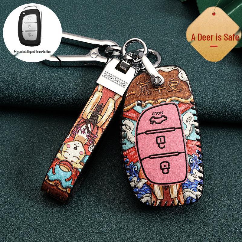 Hyundai Car Key Cover for 20 Models: Ix35, Festa, Ix25, Verna, Santa Fe, Encino, Guochao