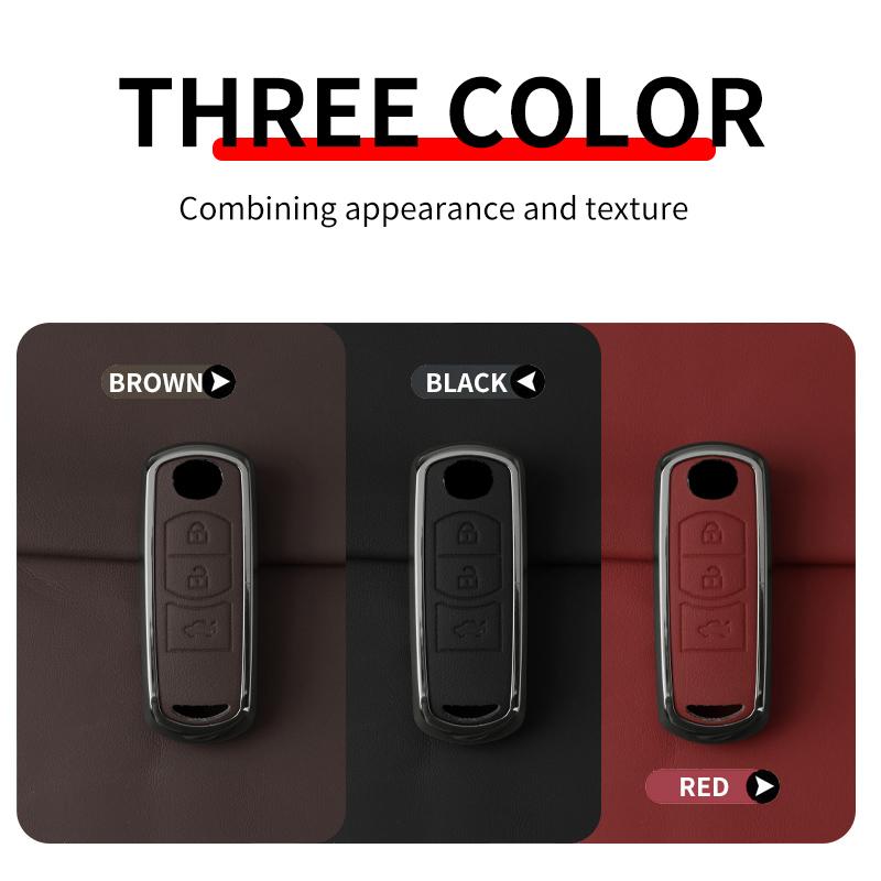Interior Mouldings Car Zinc Alloy Key Cover Case Shell For Mazda 2 3 5 6 BL BM GJ Atenza Axela Demio CX-3 CX3 CX-5 CX5 CX7 CX-7