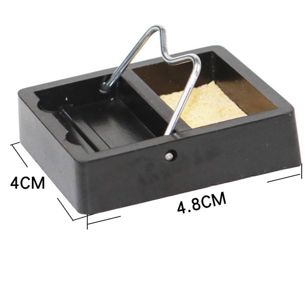 2 Pieces Iron Stand Holder Frame Metal Base With Clean Sponge