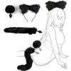 Silikon Anal Fişek Tavşan Tilki Kuyruğu Seti Bdsm Rol Oyunu Popo Fişeği Kedi Kulakları Tavşan Kuyruğu Kadınlar Erkekler Eşcinsel İçin Seks Oyuncakları Erotik Ürünler