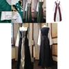 Elegant Women's Vintage Renaissance Medieval Long Dress With Flare Sleeves And Lace-up Detail
