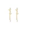 French Niche Premium Pearl Fringed Butterfly Earrings Women'S Spring And Summer Small Fresh Fashion Stud Earrings