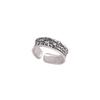 Korean Retro Distressed Letter Ring for Women, Niche Design, Adjustable Index Finger Ring