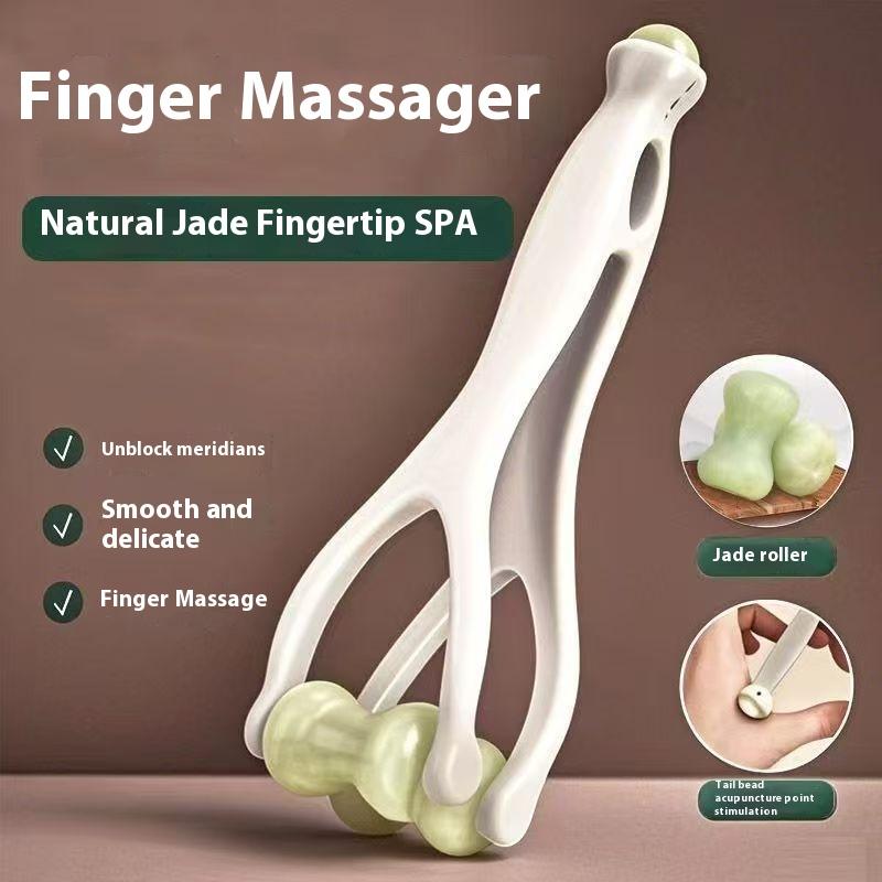 Finger Massager Dual-Row Roller Design Easy Use Relieve Finger Fatigue Promote Blood Circulation Portable Roller Finger Massager