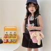 Adorable Korean Style Children's Bear Crossbody Bag Cute Canvas Purse For Girls