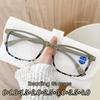 Unisex Vintage Anti-Blue Reading Glasses Women Men Trendy Square Frame Plus Diopter Eyeglasses Fashionable Far Sighted Eyewear