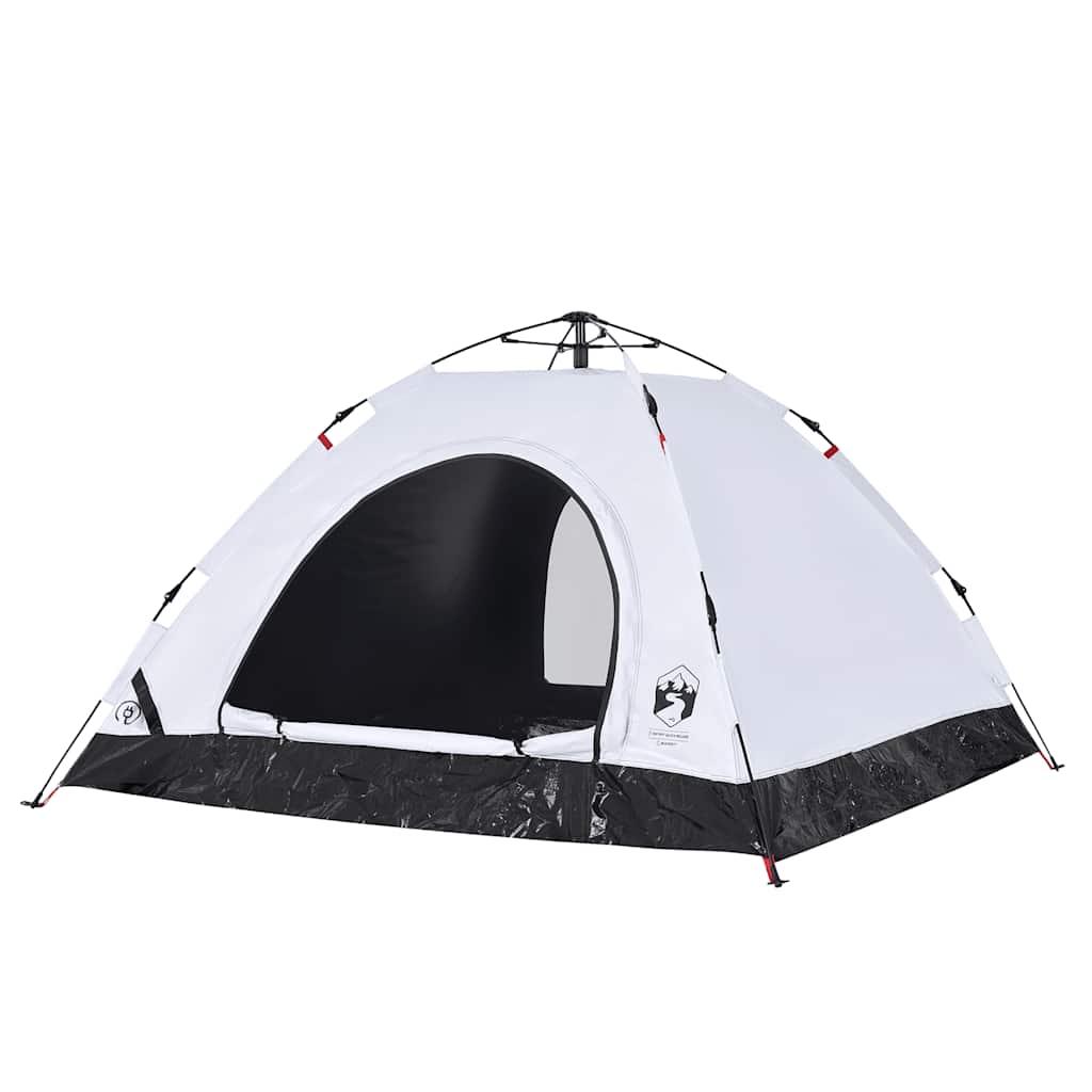 5 Person Camping Tent White Blackout Fabric Quick Release System