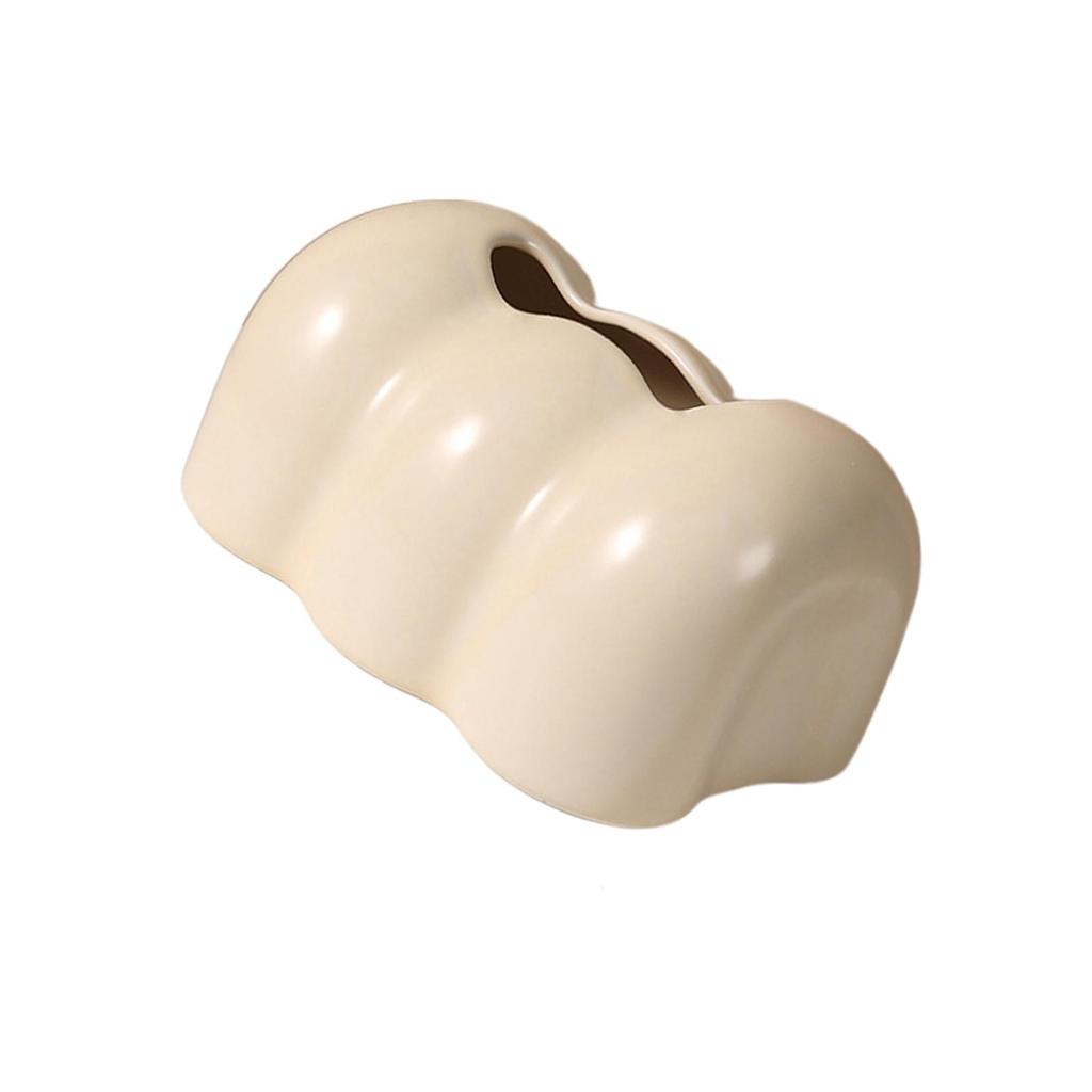 Ceramic Tissue Cover Desktop Ornaments Storage Boxes for Hotel Kitchen Household