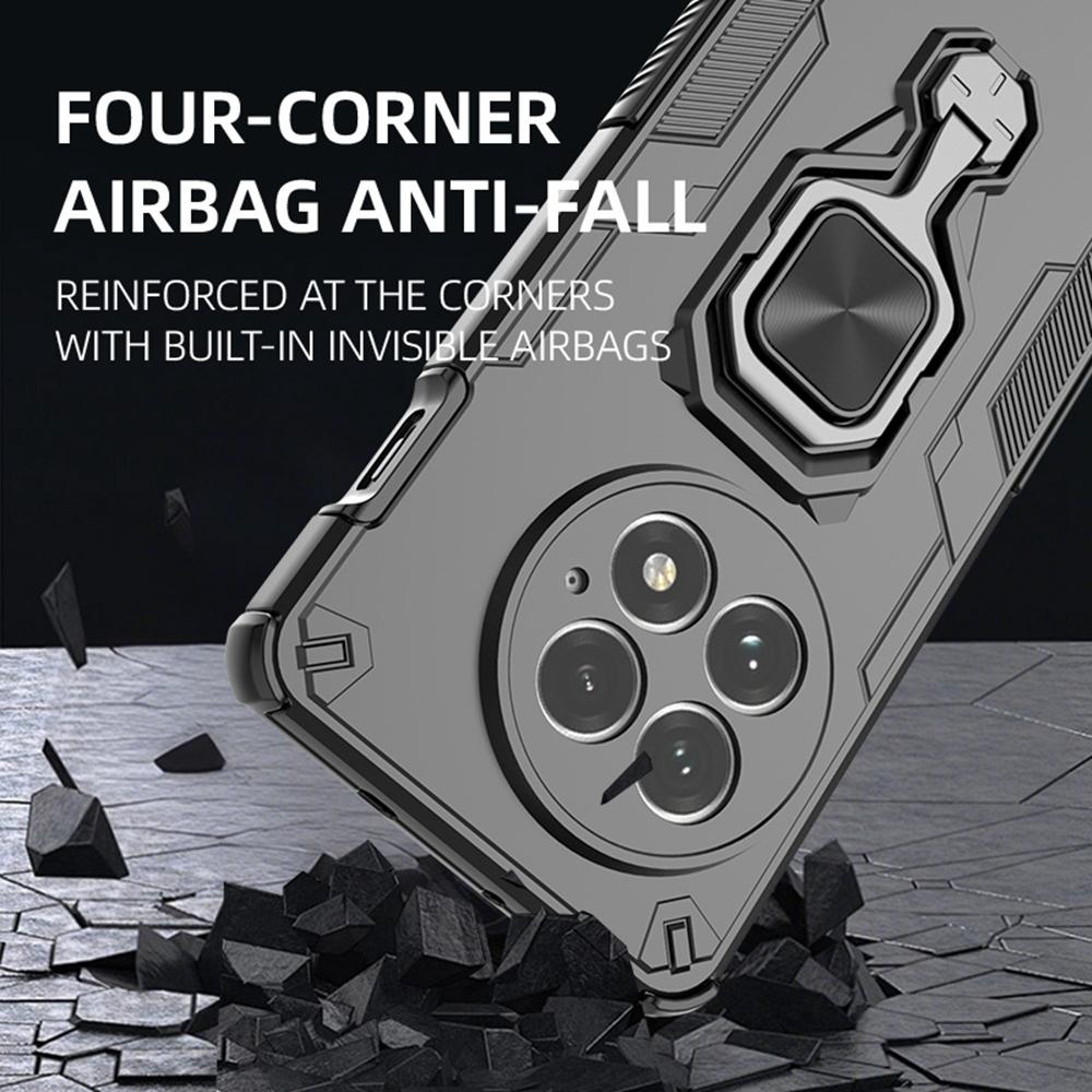 For OnePlus 13 Case Rotatable Ring Kickstand PC + TPU Shockproof Phone Cover