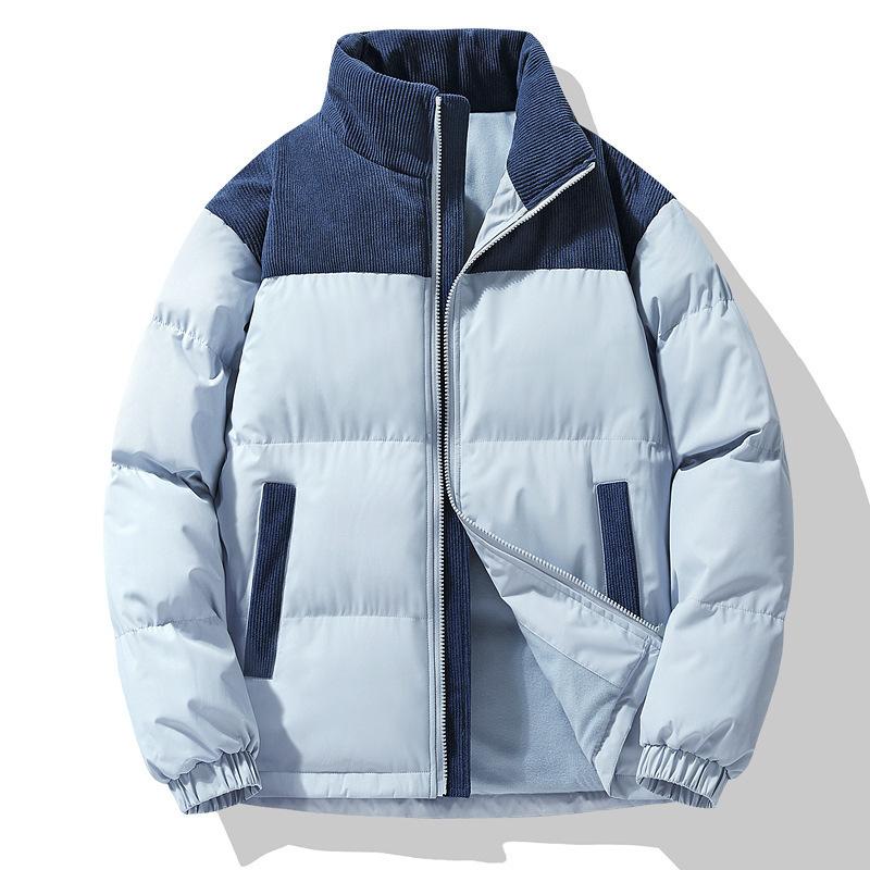 Cappotto Invernale Imbottito in Cotone da Uomo Versione Coreana Spesso Caldo Casual Antivento Collo Alto da Uomo e da Donna