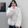 Fur Jacket Women's Light New Imitation Fox Hair Short Stand-up Collar Warm Wool Coat Cotton Coat Winter