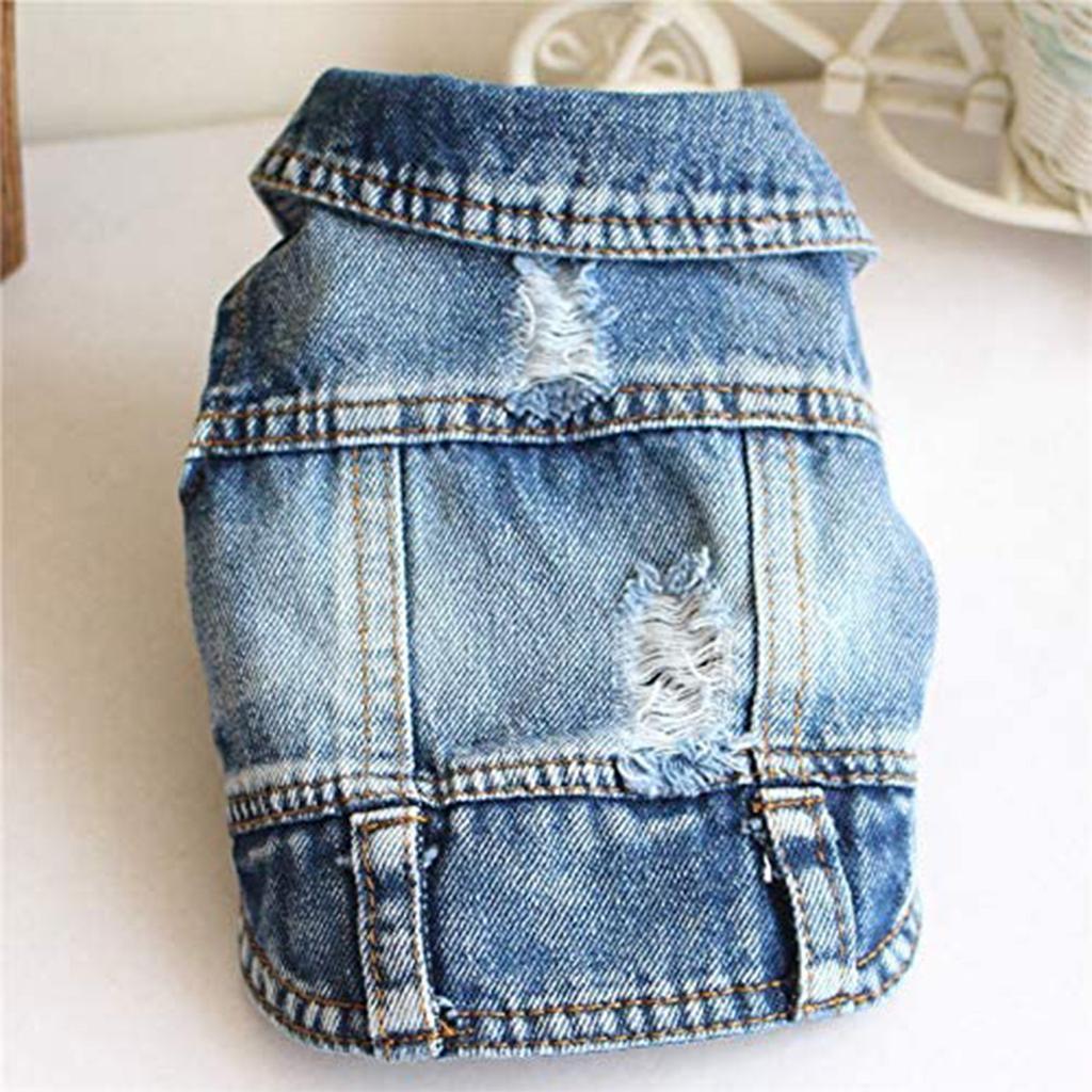 Jeansweste, Jacke, T-Shirt, süße Welpenkleidung, bequeme, coole Kleidung für kleine Hunde