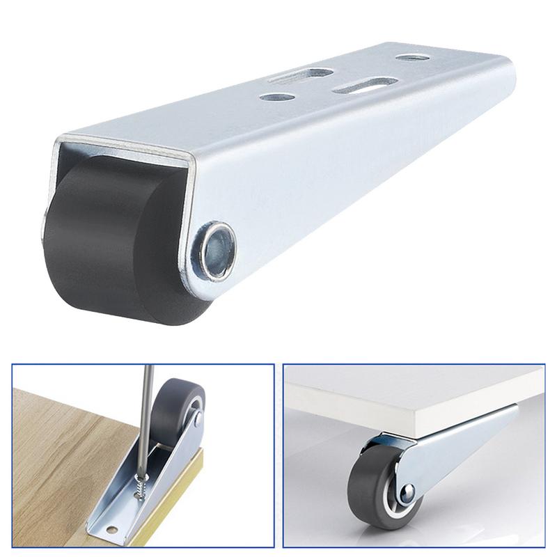 Casters Door Sag Support Wheels Smooth Directional Casters Flat Push Telescopic Wheels Cabinet Counter Hiden Type