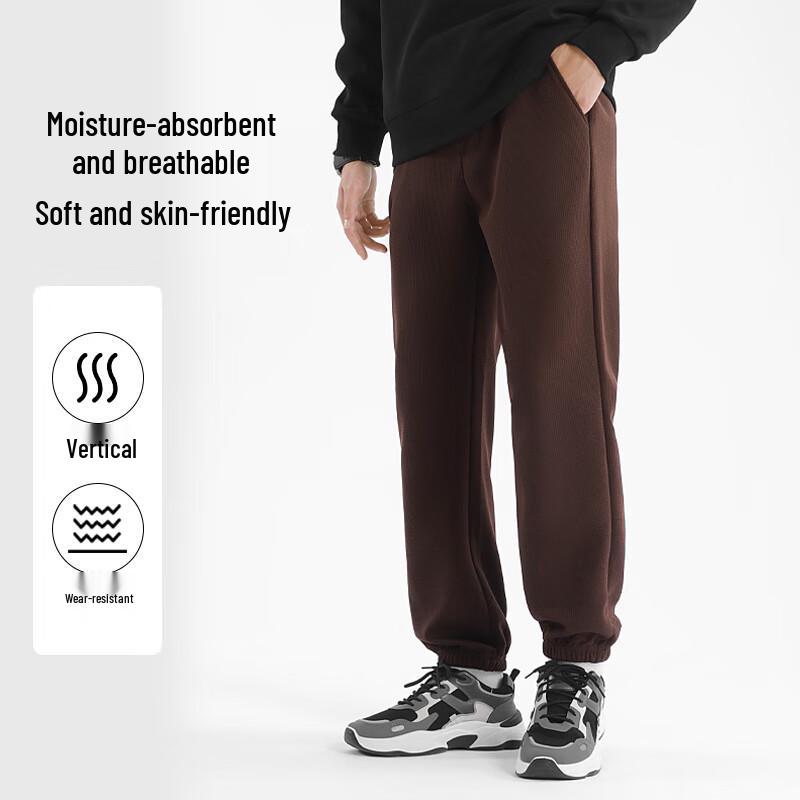 Baleno Men's Heavyweight Waffle Knit Jogger Pants