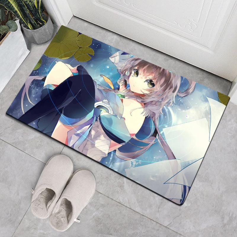 

Коврик из войлока Crystal Felt, коврик для двери с изображением персонажей аниме, для кухни, ванной, спальни, нескользящий впитывающий коврик 40x60