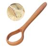 Comfortable Grip Wooden Dough Whisk Long Handle Manual Stirring Rod  Cake Batter
