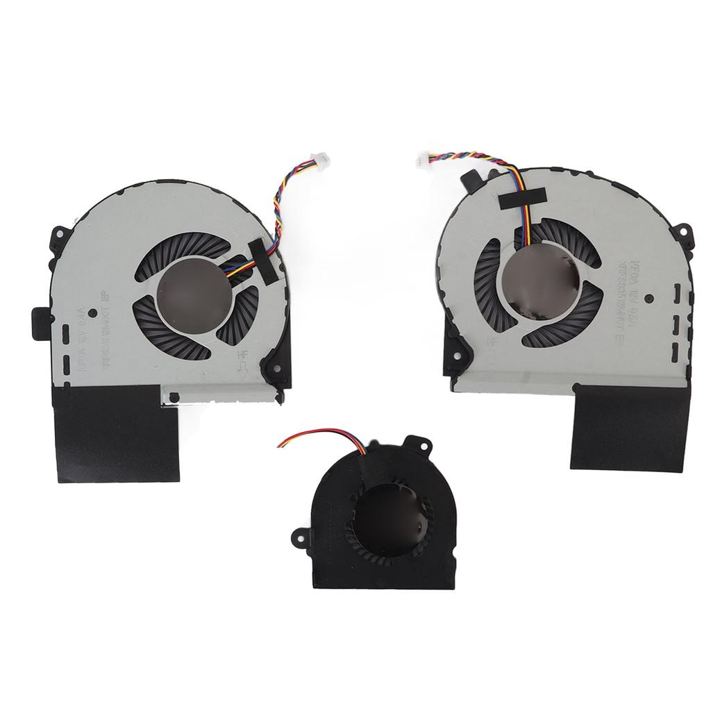 3pcs CPU GPU Cooling Fan Replacement Compatible for Asus ROG STRIX GL703GS GL703GS DS74 GL703 Laptop