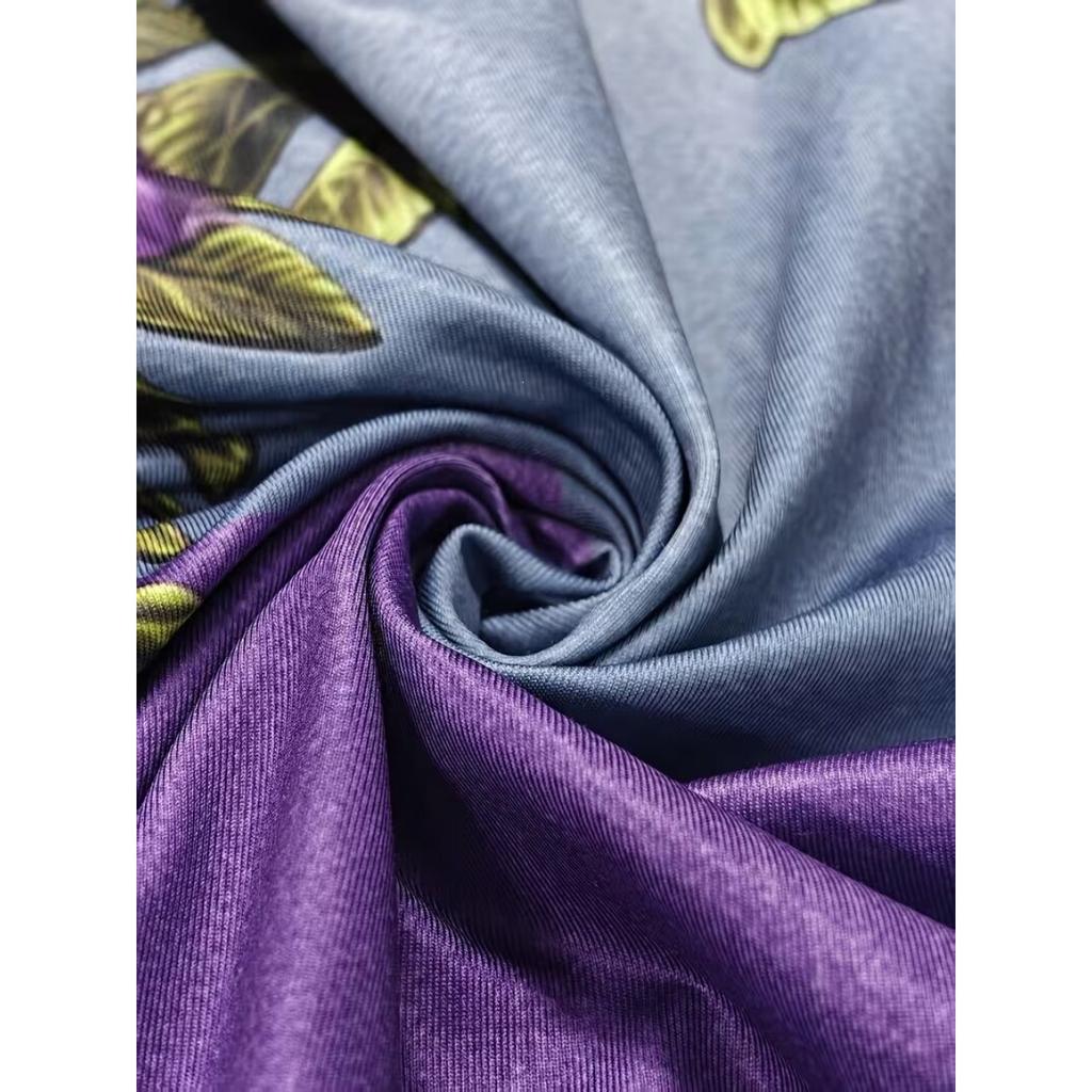 Summer New Plus Size Women's Elegant Sleeveless V-neck Print Long Dress Leisure