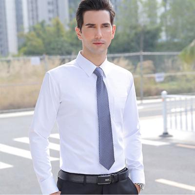 Striped Tie Men's Formal Business Men's and Women's Zipper Lazy Easy-to-pull Professional 7CM Double-piece Tie with Flower