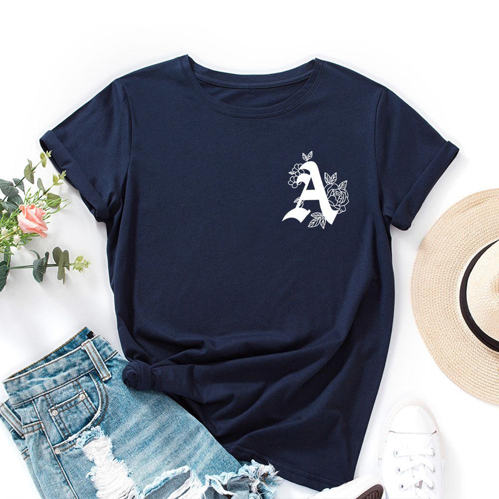 Casual Loose Top Fashion Print Short Sleeve Simple T-Shirts Women’s