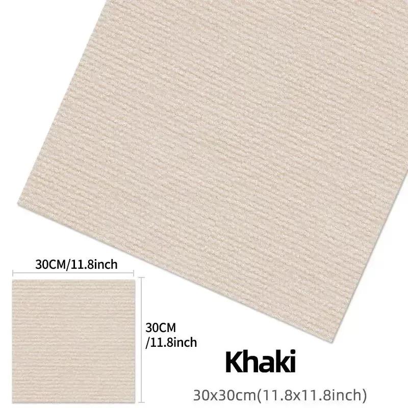 10pcs 30x30cm Self Adhesive Carpet Floor Tiles Sticker Square Rugs Peel and Stick Mat Flooring Room Bedroom HomeDecor
