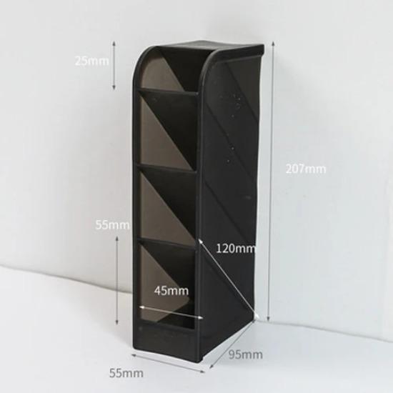 Barevný kreativní multifunkční 4 přihrádkový stolní organizér držák na pera úložný box na make-up školní kancelářské doplňky papírnictví