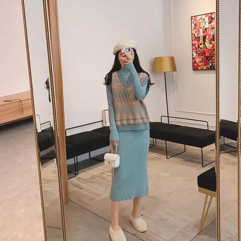 Turtleneck Sweater Skirt 