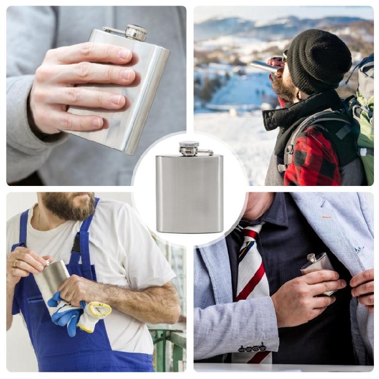 Effective Men's Essential Flagon Elegant Stainless Steel Flask Perfect for Outdoors Adventure or Special Event